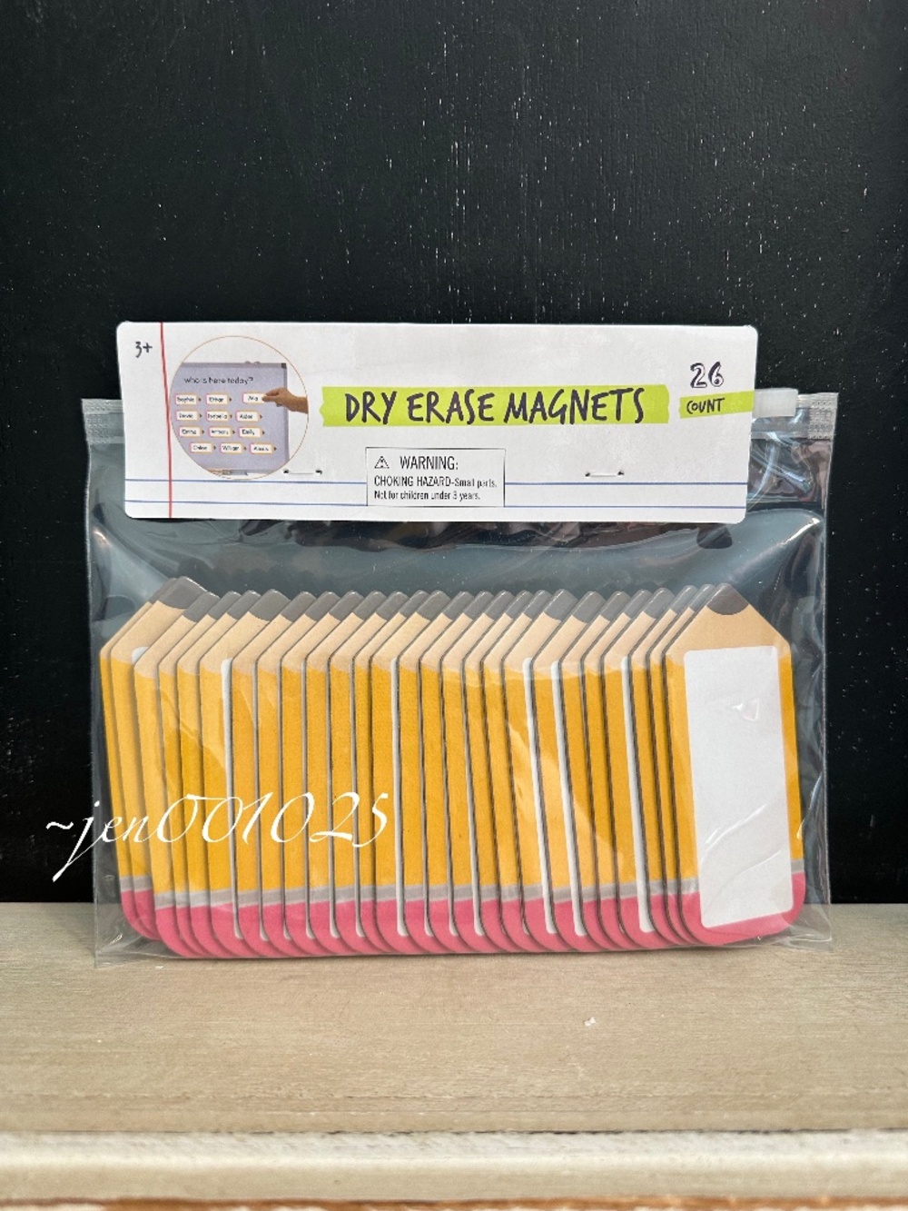 Target Bullseye Pencil Shaped Dry Erase Magnets Classroom Decor